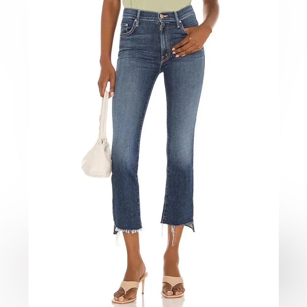 Mother The Insider Crop Step Fray Jeans Size 27